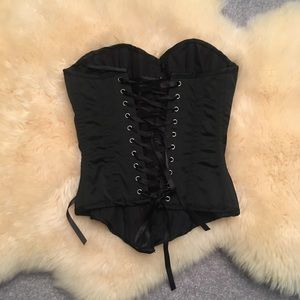 Black REAL boning Diva Corset from UK size S
